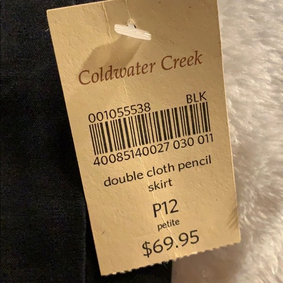 Coldwater Creek Double Cloth Pencil Skrt P12 NWT - Picture 2 of 6